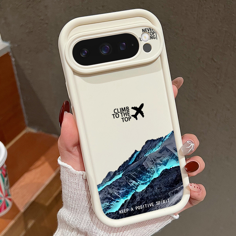 Google Pixel 9 Pro - Avião neve montanha padrão caso de
