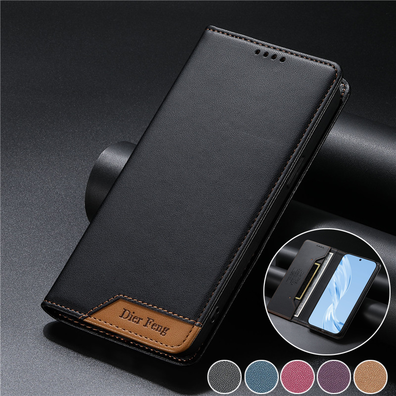 Realme Gt 6 - Capa de Luxo Tipo Carteira para