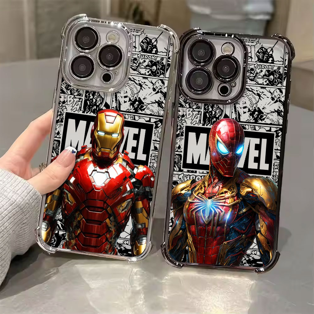 Xiaomi Poco X6 - Capa de Telefone Marvel Spiderman Ironman
