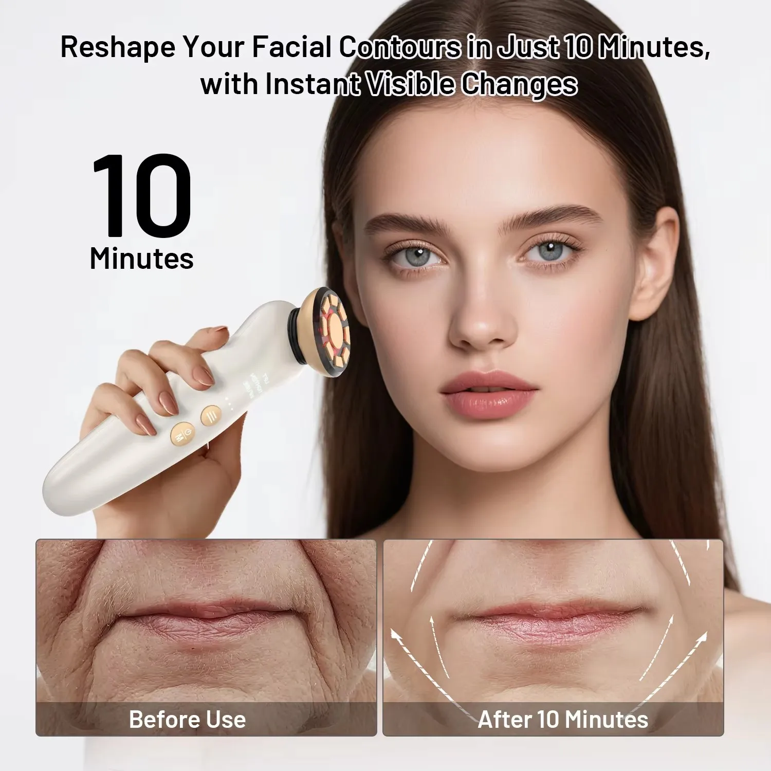 Massageador facial rf, terapia - Galvanic Skin Sensor avaliação e preço