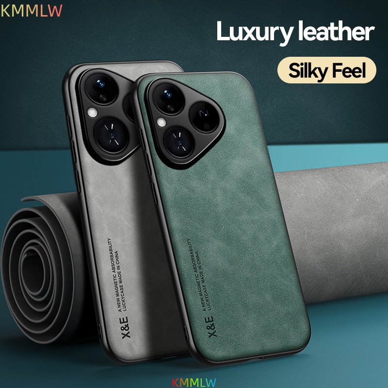 Capa de Couro Luxuosa para Hua - Huawei Pura 70 avaliação e preço